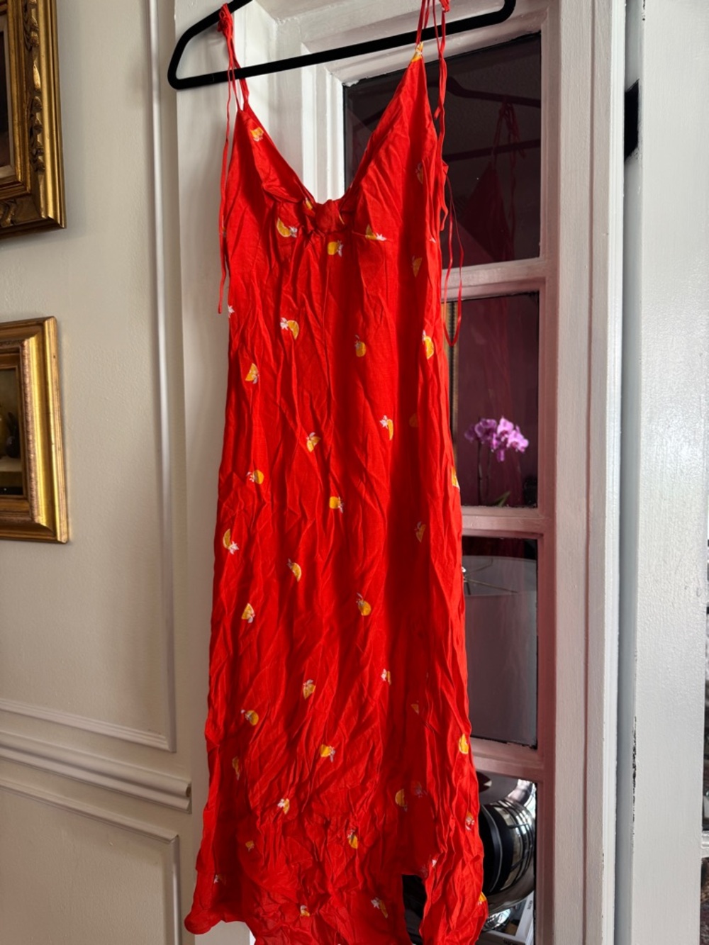 ASTR Midi Dress with Fruit Details